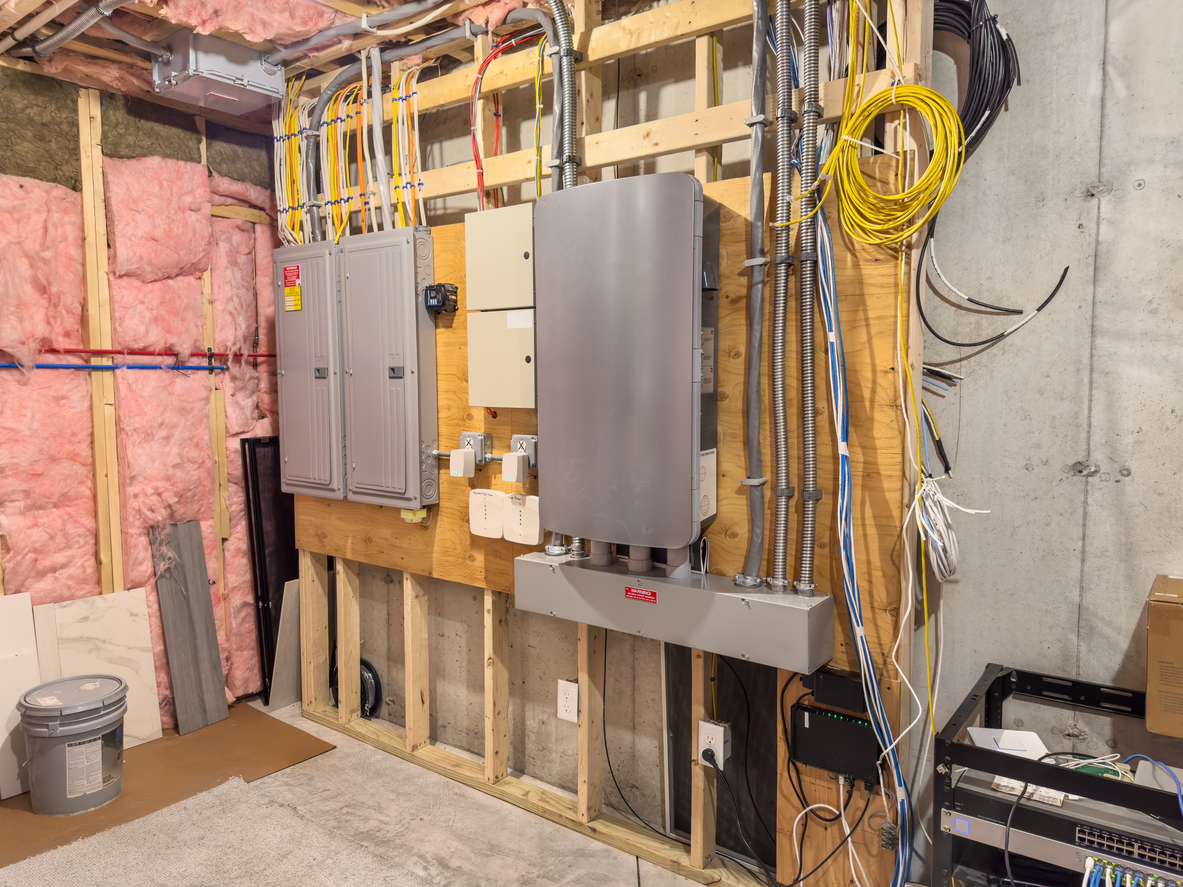 Utility room wired for solar Electrical Panel Upgrade Lakewood